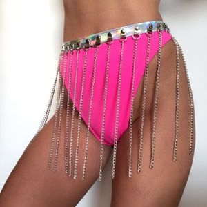 HOLO CHAIN SKIRT